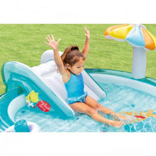 Load image into Gallery viewer, Kids Inflatable Gator Kiddie Pool with Slide