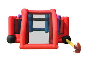 Happy Hop Inflatable 3in1 Soccer Field - Basketball - Volleyball