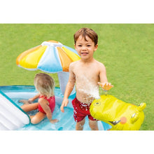 Load image into Gallery viewer, Kids Inflatable Gator Kiddie Pool with Slide