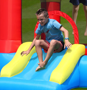 Happy Hop Bouncy Castle With Slide and Hoop