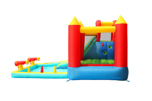 Happy Hop Jump and Splash Double Bouncer