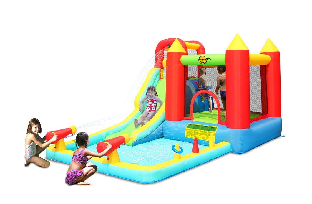 Happy Hop Jump and Splash Double Bouncer