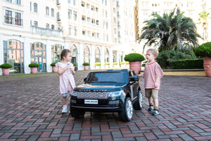 Range Rover HSE 2 Seater 24V Kids Ride On Car With Remote Control DELUXE MODEL WITH LEATHER SEATS AND RUBBER TIRES